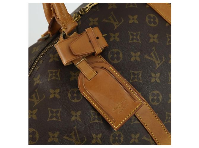 LOUIS VUITTON Monogram Keepall 55 Boston Bag M41424 LV Auth 161538 - view 19