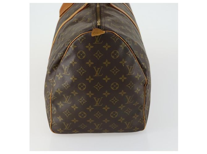 LOUIS VUITTON Monogram Keepall 55 Boston Bag M41424 LV Auth 161538 - view 3