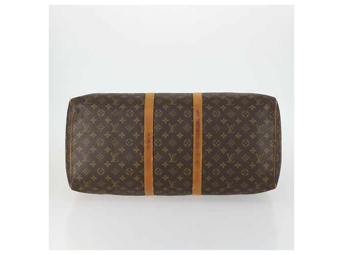 LOUIS VUITTON Monogram Keepall 55 Boston Bag M41424 LV Auth 161538 - view 5