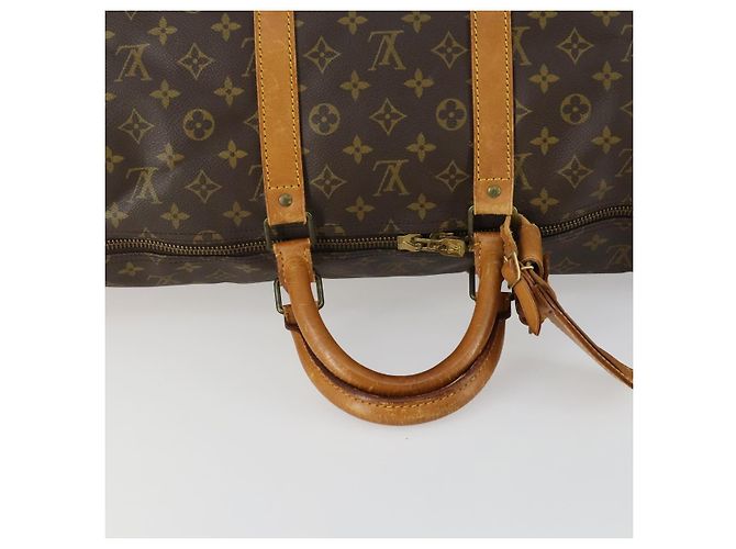 LOUIS VUITTON Monogram Keepall 55 Boston Bag M41424 LV Auth 161538 - view 7