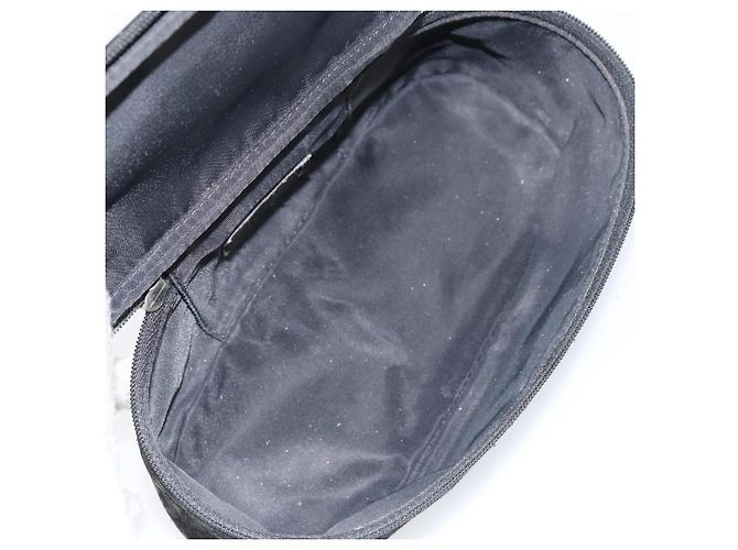Pochette Vanity in Tela Trotter Christian Dior Nero Argento Auth hk3265 - vista 11