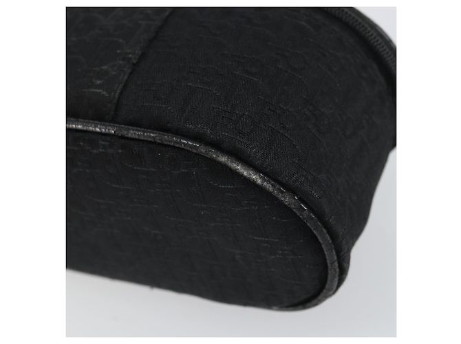 Pochette Vanity in Tela Trotter Christian Dior Nero Argento Auth hk3265 - vista 15