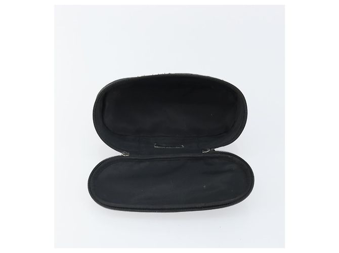 Pochette Vanity in Tela Trotter Christian Dior Nero Argento Auth hk3265 - vista 17