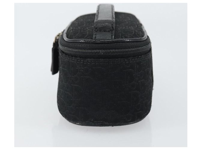 Pochette Vanity in Tela Trotter Christian Dior Nero Argento Auth hk3265 - vista 3