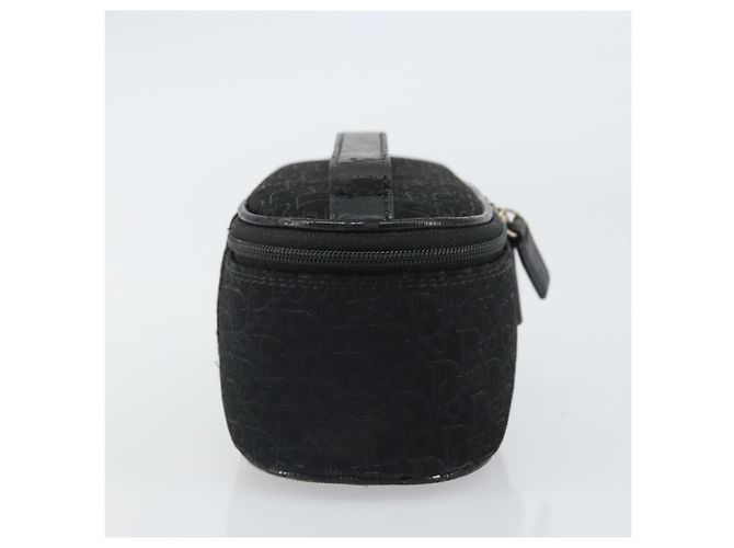 Pochette Vanity in Tela Trotter Christian Dior Nero Argento Auth hk3265 - vista 4