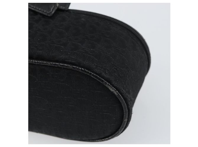 Pochette Vanity in Tela Trotter Christian Dior Nero Argento Auth hk3265 - vista 9