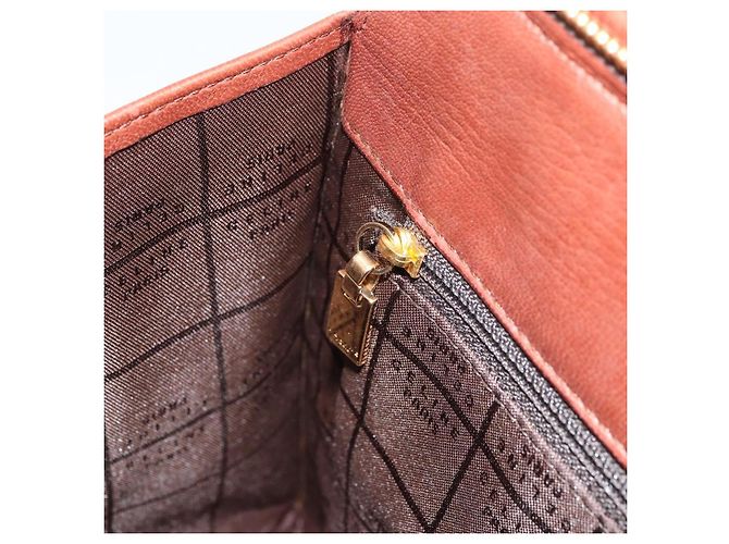 Céline Borsa a mano in tela Macadam CELINE in pelle 2 in 1 marrone oro Auth 160135 D'oro - vista 22