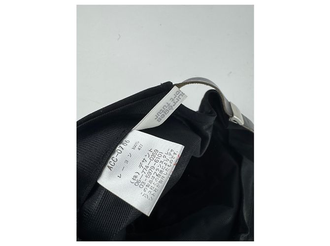 Vintage Courreges Samt SnapBack Schwarz - Ansicht 4