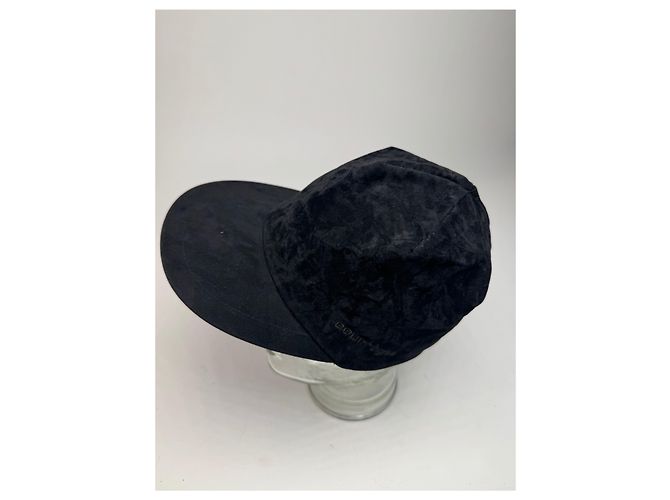 Vintage Courreges Samt SnapBack Schwarz - Ansicht 8