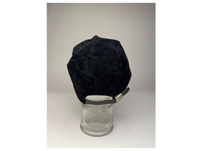 Vintage Courreges Samt SnapBack Schwarz - Ansicht 9