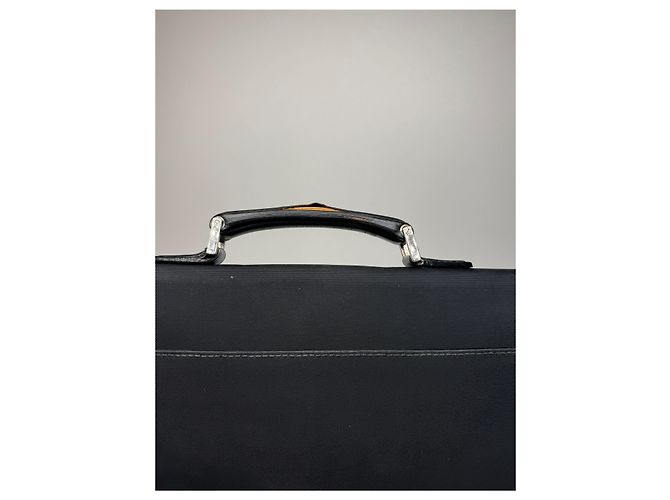 Pasta de couro de poliéster vintage Gucci preta Preto - vista 5