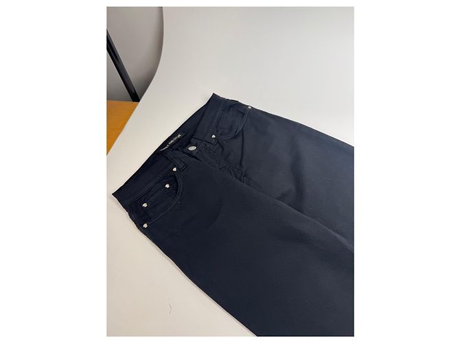 Pantaloni in cotone vintage Versace neri M Nero - vista 6
