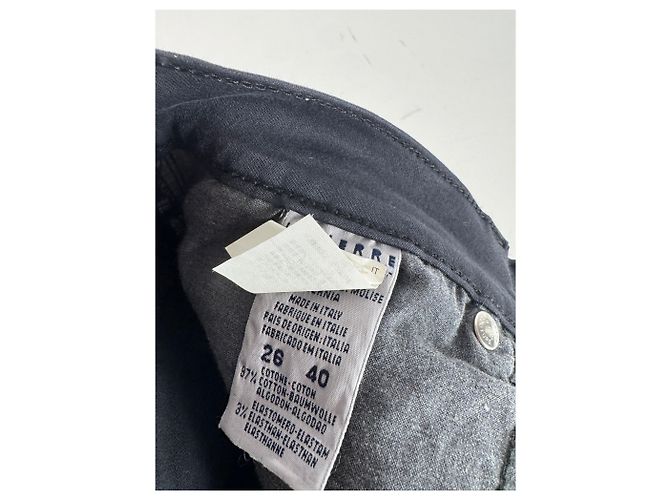 Pantaloni in cotone vintage Versace neri M Nero - vista 9