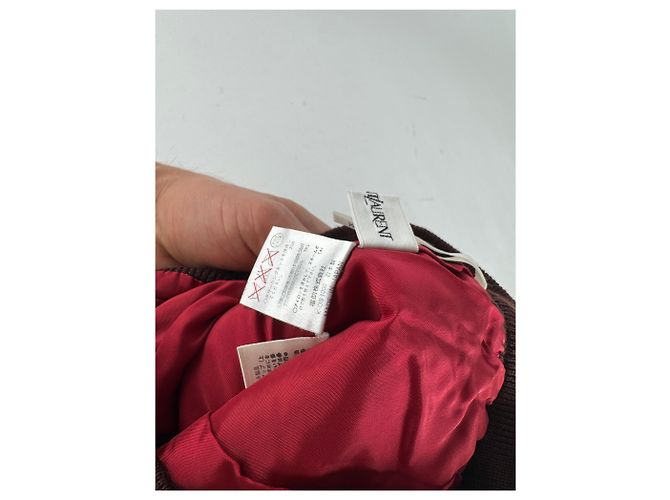 Vintage Yves Saint Laurent Karierte Rock Rot Schwarz - Ansicht 8