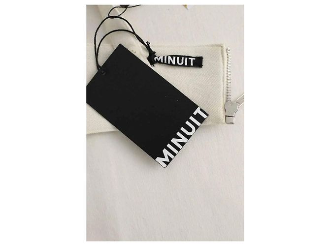 Autre Marque Top in cotone ecru Crudo - vista 3