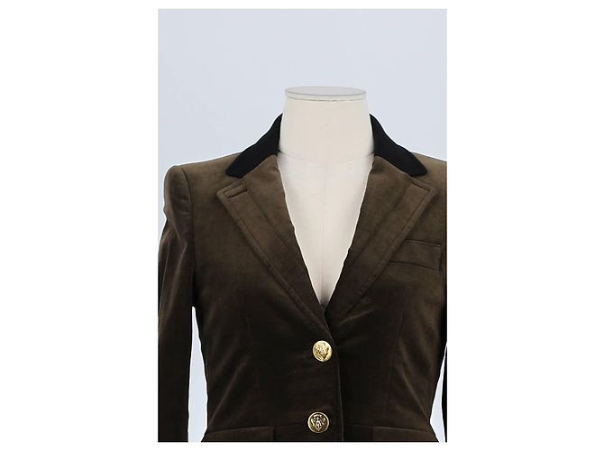 Gucci Blazer in cotone marrone - vista 2