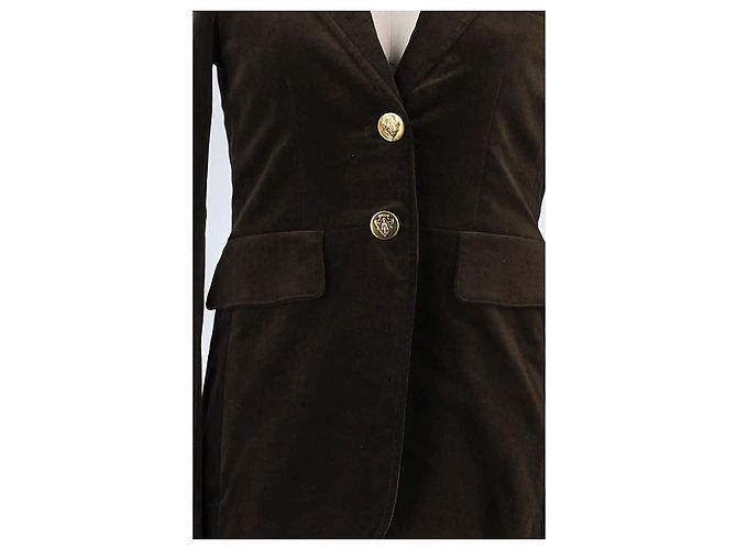 Gucci Blazer in cotone marrone - vista 3