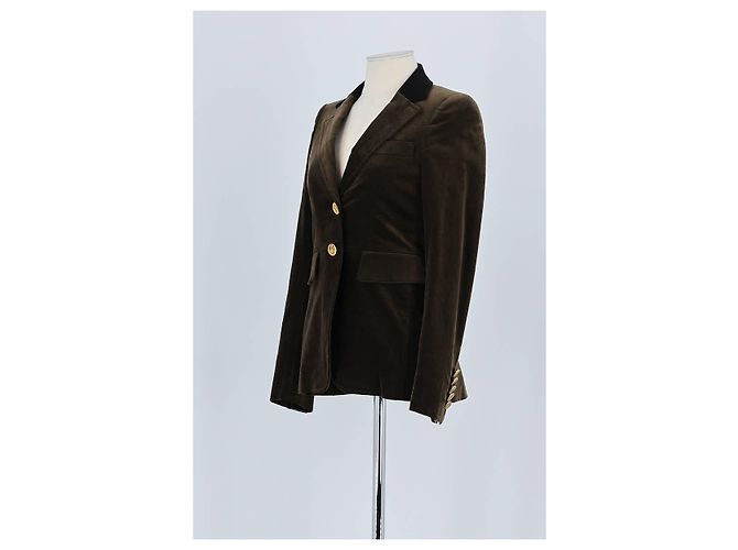 Gucci Blazer in cotone marrone - vista 4