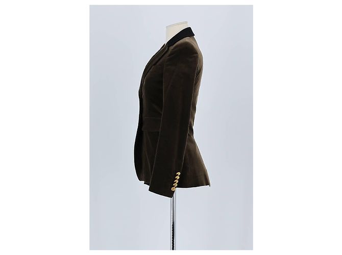Gucci Blazer in cotone marrone - vista 5