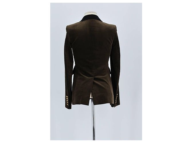 Gucci Blazer in cotone marrone - vista 6