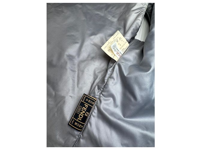Vintage Fendi Roma Weste Silber 36/S - Ansicht 10
