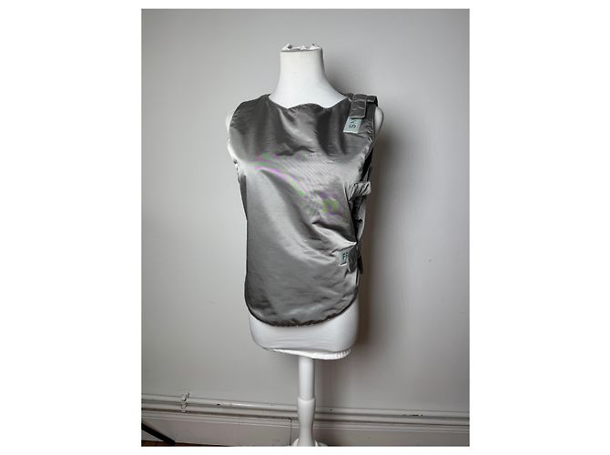 Vintage Fendi Roma Weste Silber 36/S - Ansicht 2