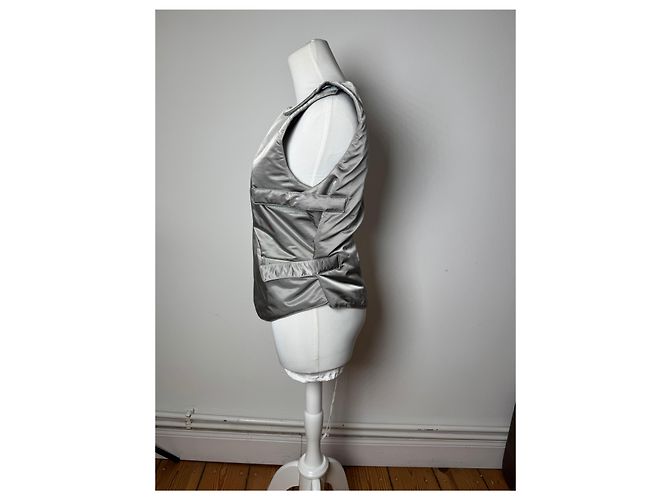 Vintage Fendi Roma Weste Silber 36/S - Ansicht 3