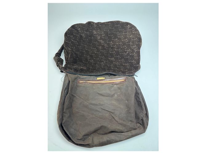 Vintage Givenchy Wildleder Monogramm Schultertasche braun beige - Ansicht 3