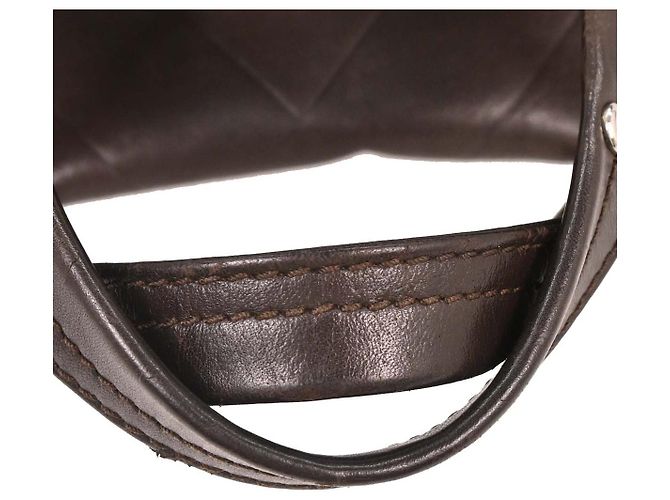 Chanel All Day Long Tote aus Chevron-Leder mittel Braun - Ansicht 6