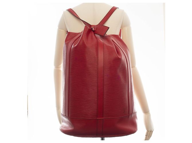 Zaino Randonne GM Louis Vuitton in rosso castigliano - vista 11