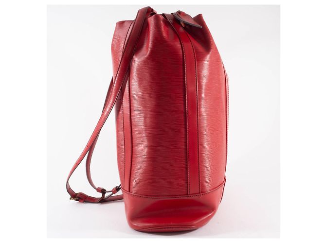 Zaino Randonne GM Louis Vuitton in rosso castigliano - vista 4