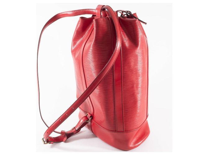 Zaino Randonne GM Louis Vuitton in rosso castigliano - vista 9