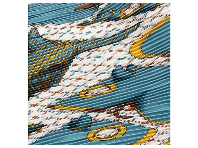 Bufanda de seda plisada Camail Carré 90 de Hermès Multicolor - vista 11