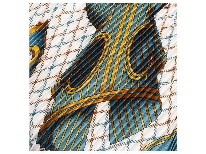 Bufanda de seda plisada Camail Carré 90 de Hermès Multicolor - vista 13