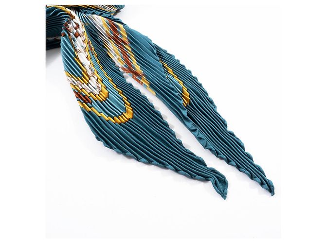 Bufanda de seda plisada Camail Carré 90 de Hermès Multicolor - vista 14