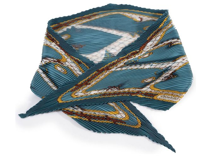 Bufanda de seda plisada Camail Carré 90 de Hermès Multicolor - vista 2
