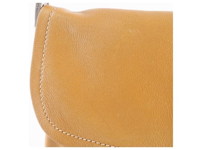 Borsa a Spalla in Pelle Prada BR2470 Cammello - vista 18