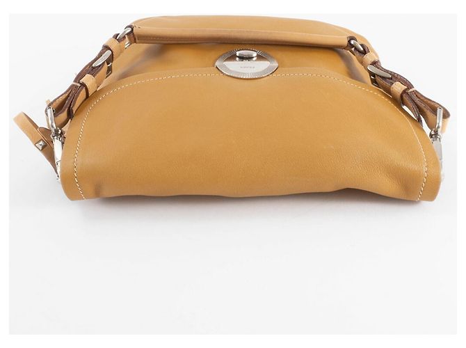 Borsa a Spalla in Pelle Prada BR2470 Cammello - vista 6