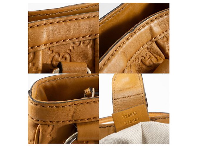 Marmont Borsa a mano Gucci Guccissima Sukey Marrone - vista 19