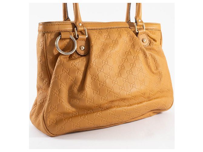 Marmont Borsa a mano Gucci Guccissima Sukey Marrone - vista 7