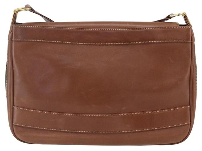 Borsa a tracolla in pelle Gucci linea Sherry Marrone - vista 2