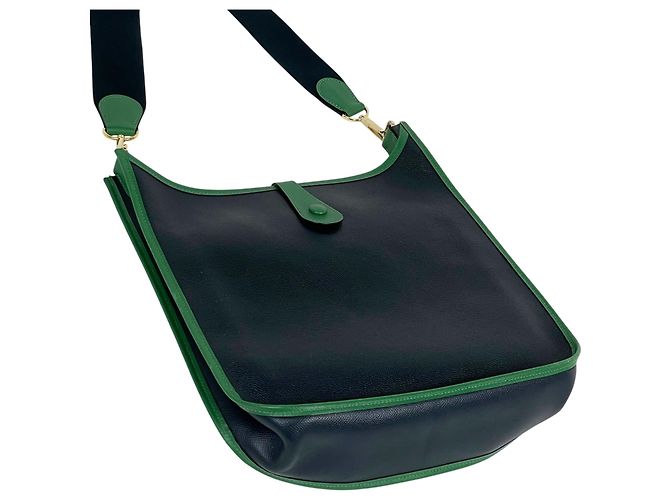 Borsa Tote Evelyne 1 GM di Hermès Blu - vista 2