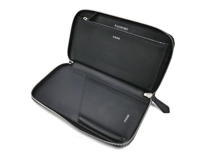 Fendi FF Zip-Around Wallet Black - view 3