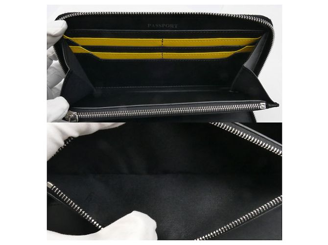 Fendi FF Zip-Around Wallet Black - view 5