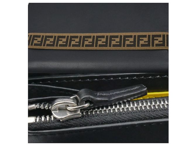 Fendi FF Zip-Around Wallet Black - view 7