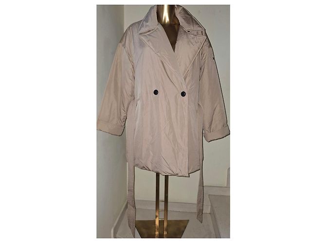 Abrigo de Plumas para Mujer Tommy Hilfiger talla L Nuevo Beige Carne - vista 15