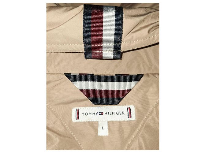 Abrigo de Plumas para Mujer Tommy Hilfiger talla L Nuevo Beige Carne - vista 5