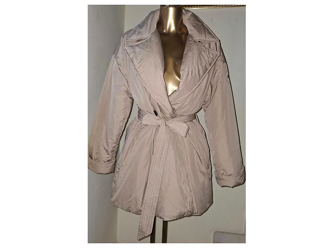 Abrigo de Plumas para Mujer Tommy Hilfiger talla L Nuevo Beige Carne - vista 8