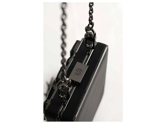 Tory Burch Borsa a tracolla in pelle nera Nero - vista 4