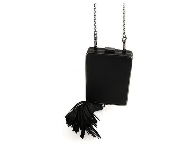 Tory Burch Borsa a tracolla in pelle nera Nero - vista 5